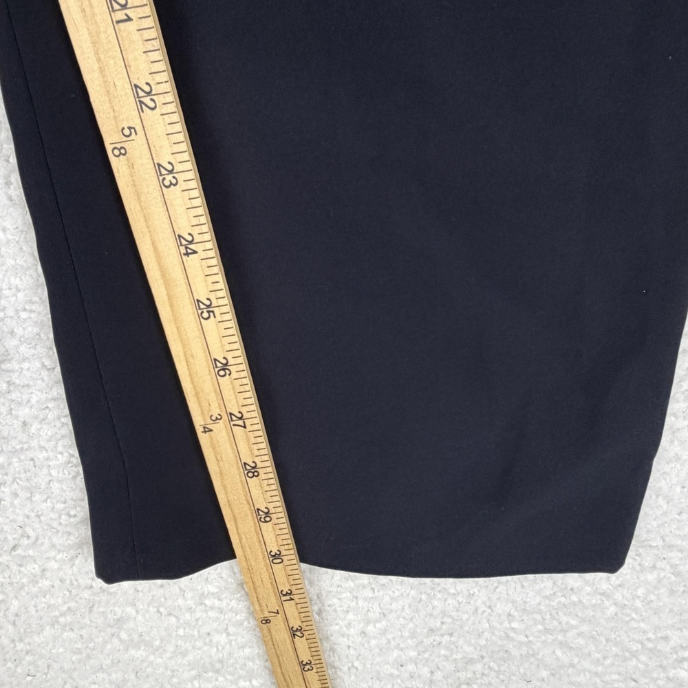 Louis Vuitton Dress Pants Womens 40 Black Straight Leg Polyester Uniform Work - Picture 7 of 11